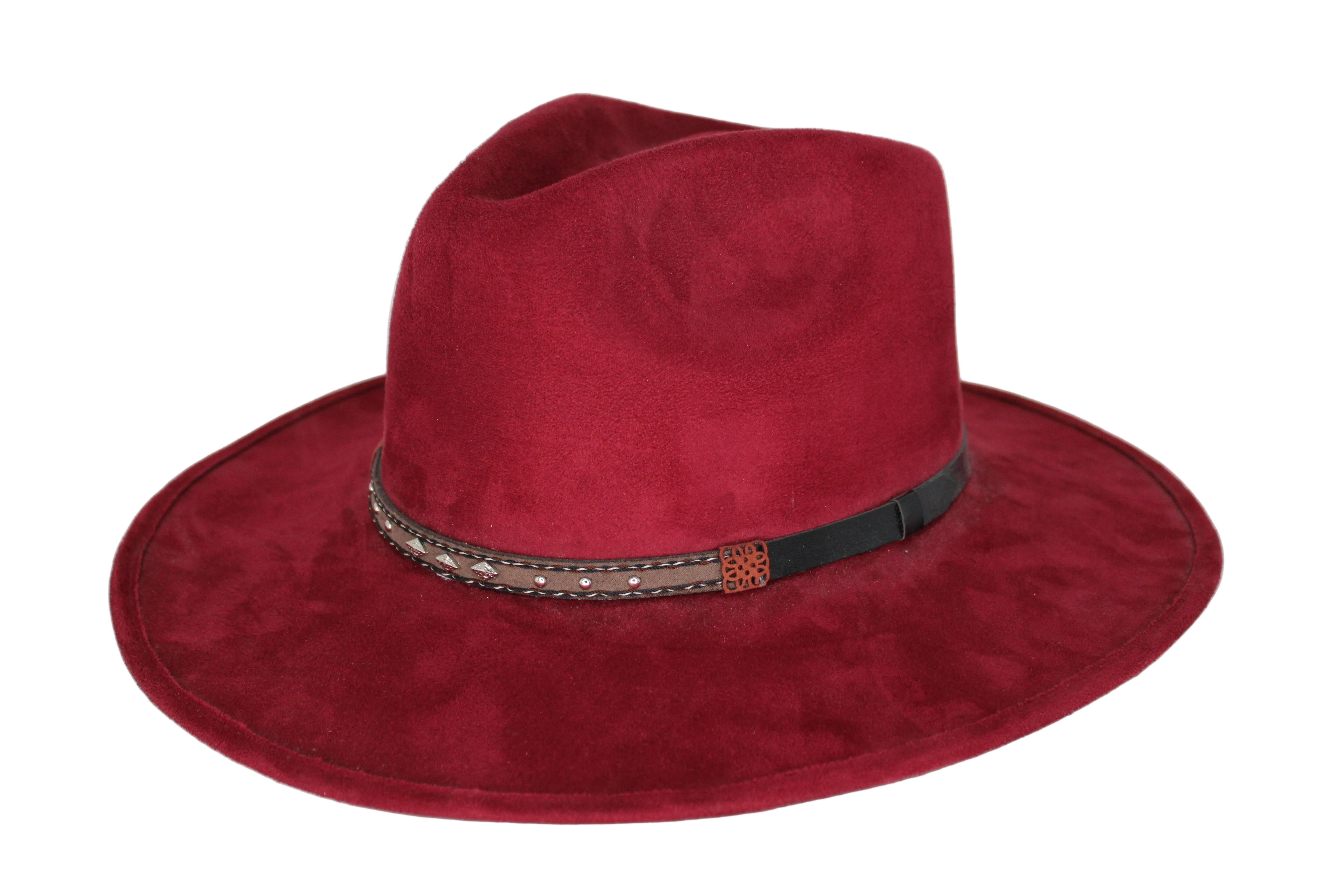Deception Pinched Flat Brim Western Hat