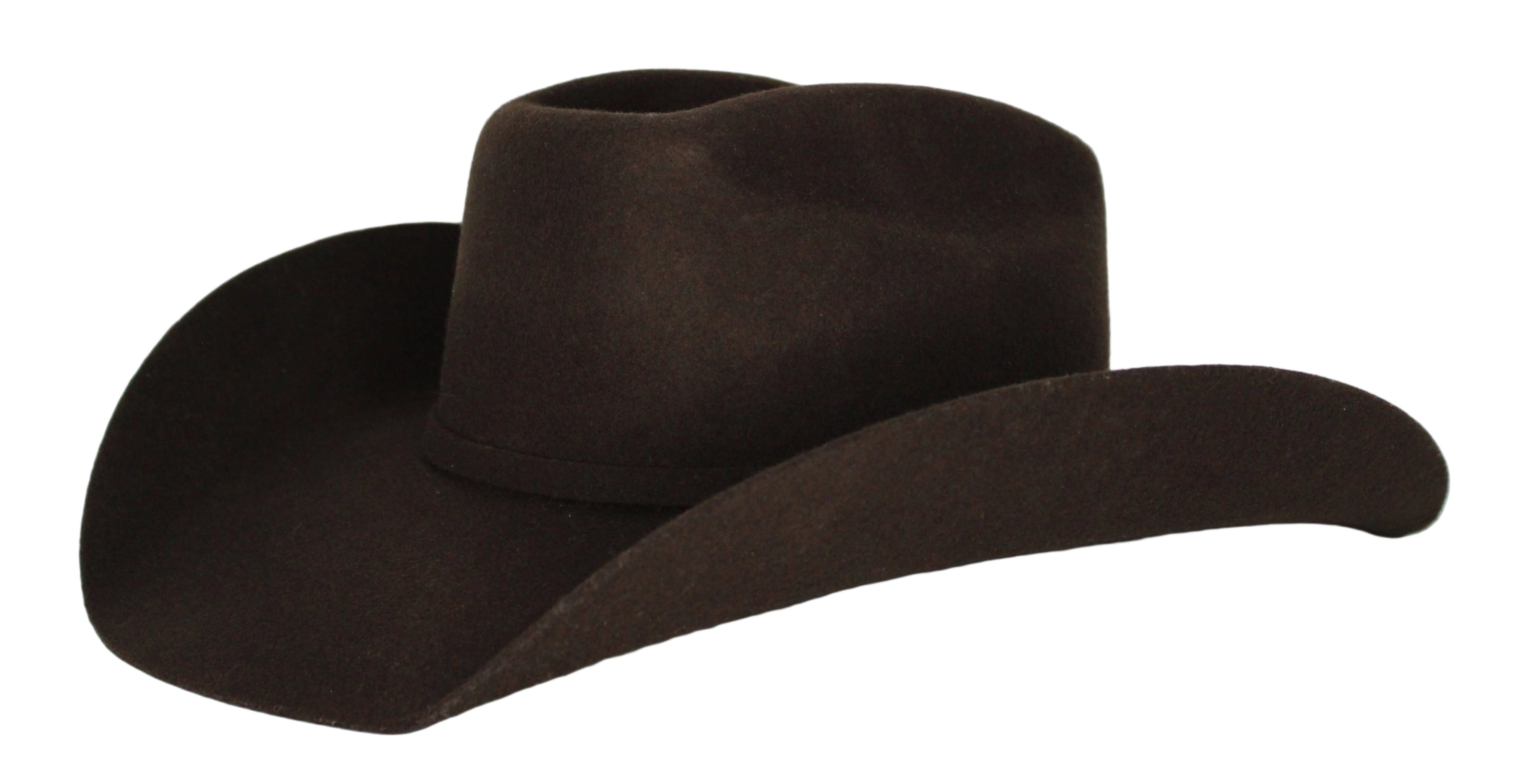 Pistol 8 Second Brown Felt Hat