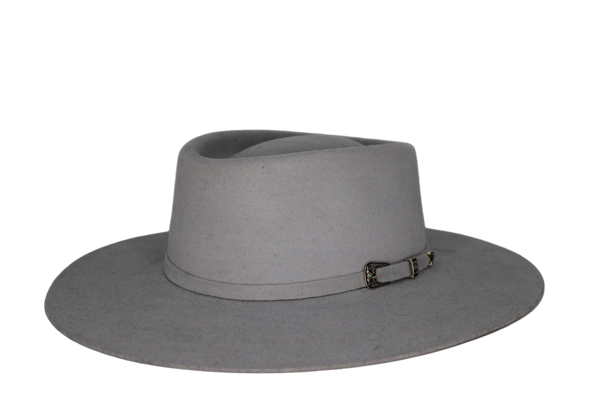 Sammy Flat Brim Felt Hat