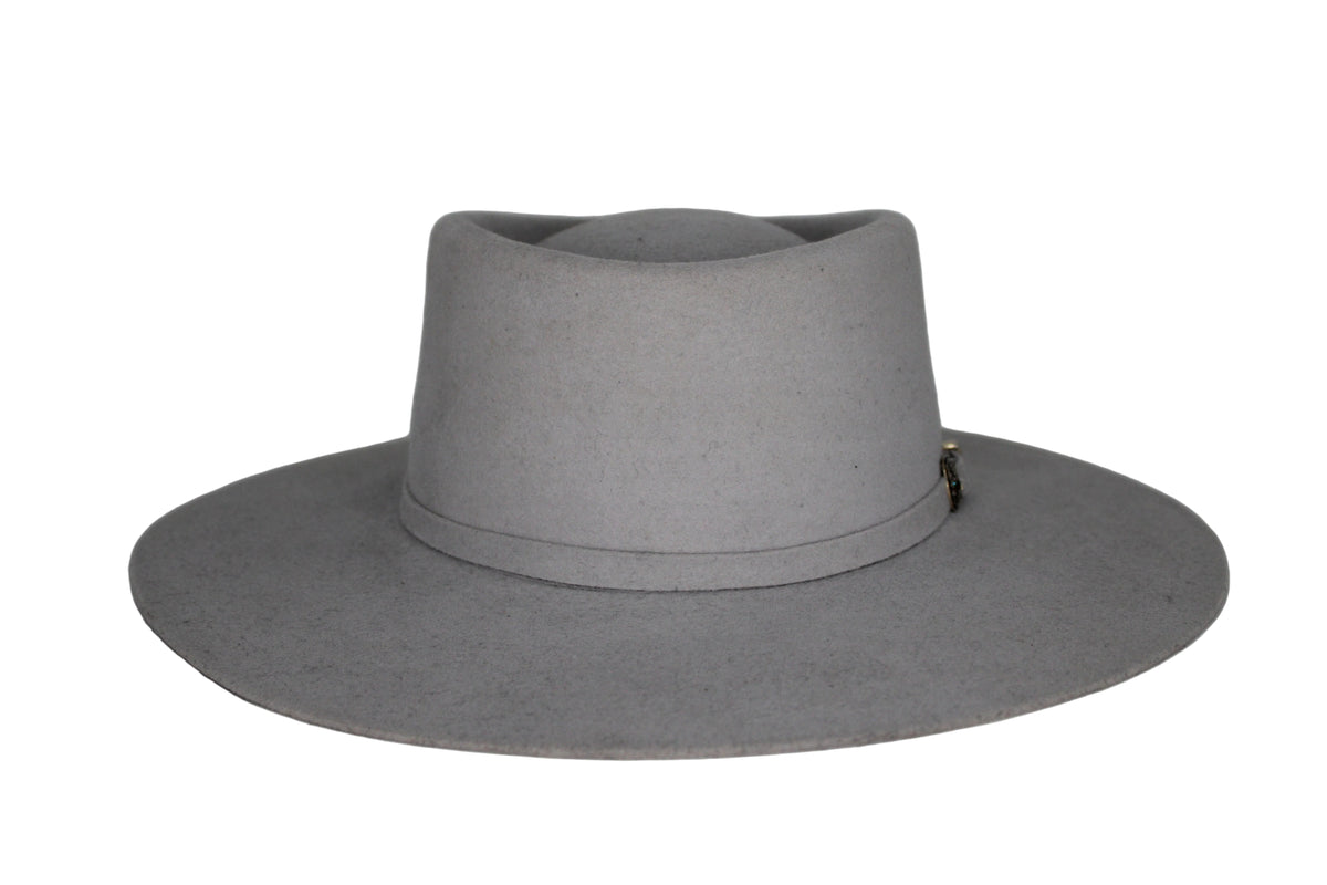 Sammy Flat Brim Felt Hat