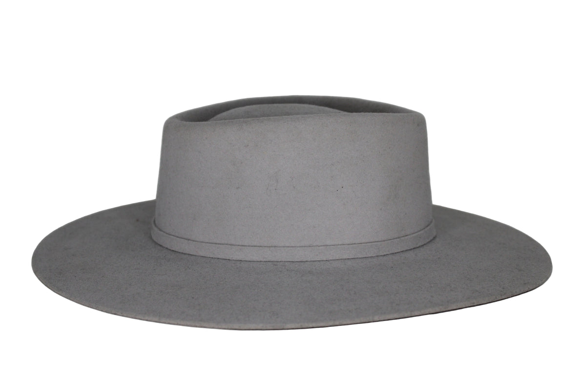 Sammy Flat Brim Felt Hat