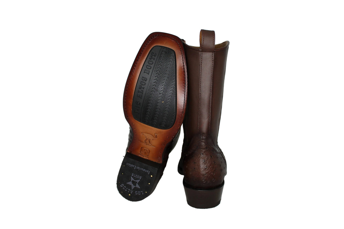 Eli Cutter Toe Ostrich Boots