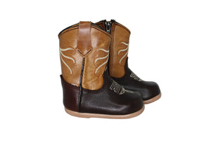 Medusa Choco/Tan Baby Boots