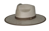 Savannah Flat Brim Suede Hat