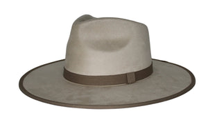Savannah Flat Brim Suede Hat