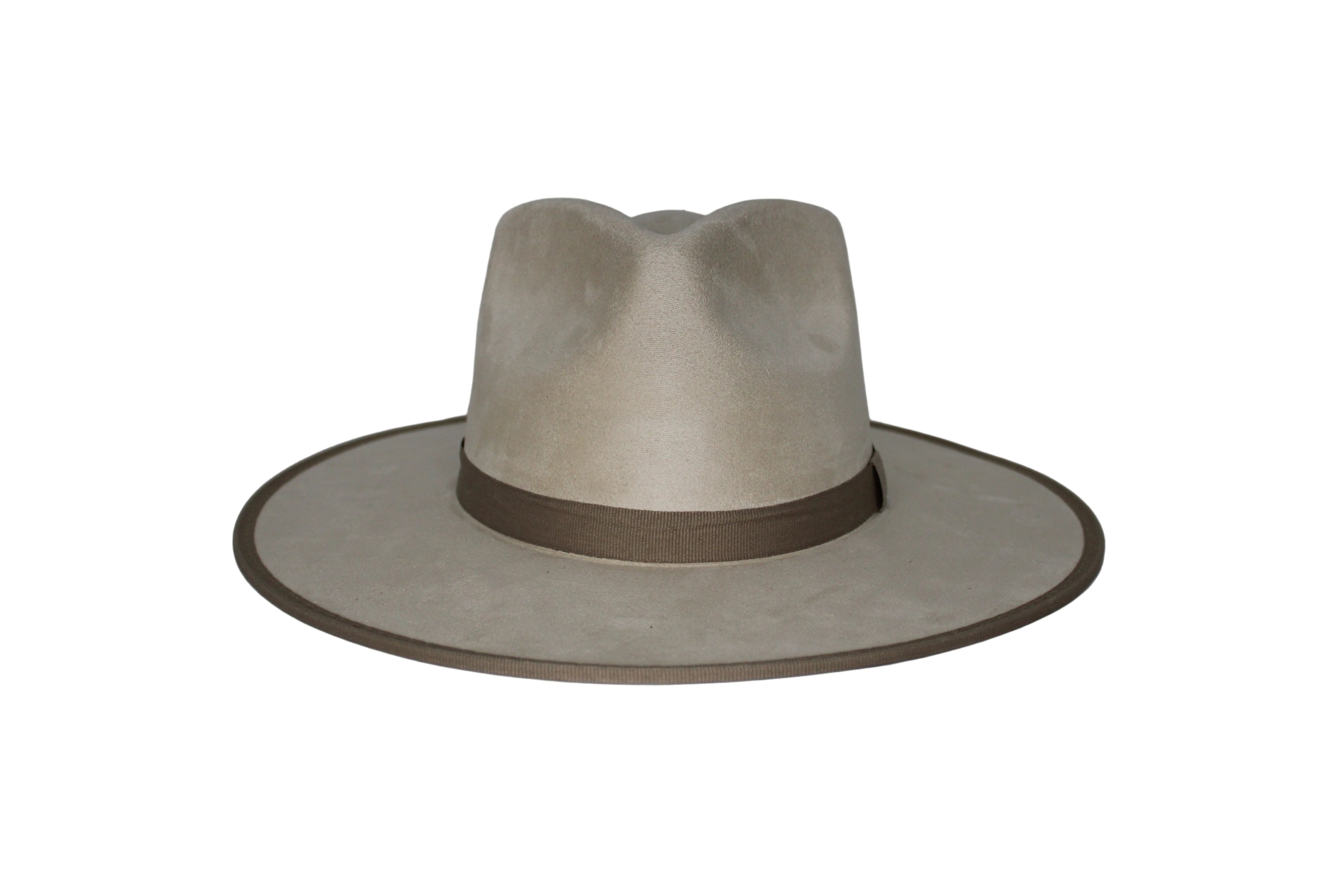 Savannah Flat Brim Suede Hat