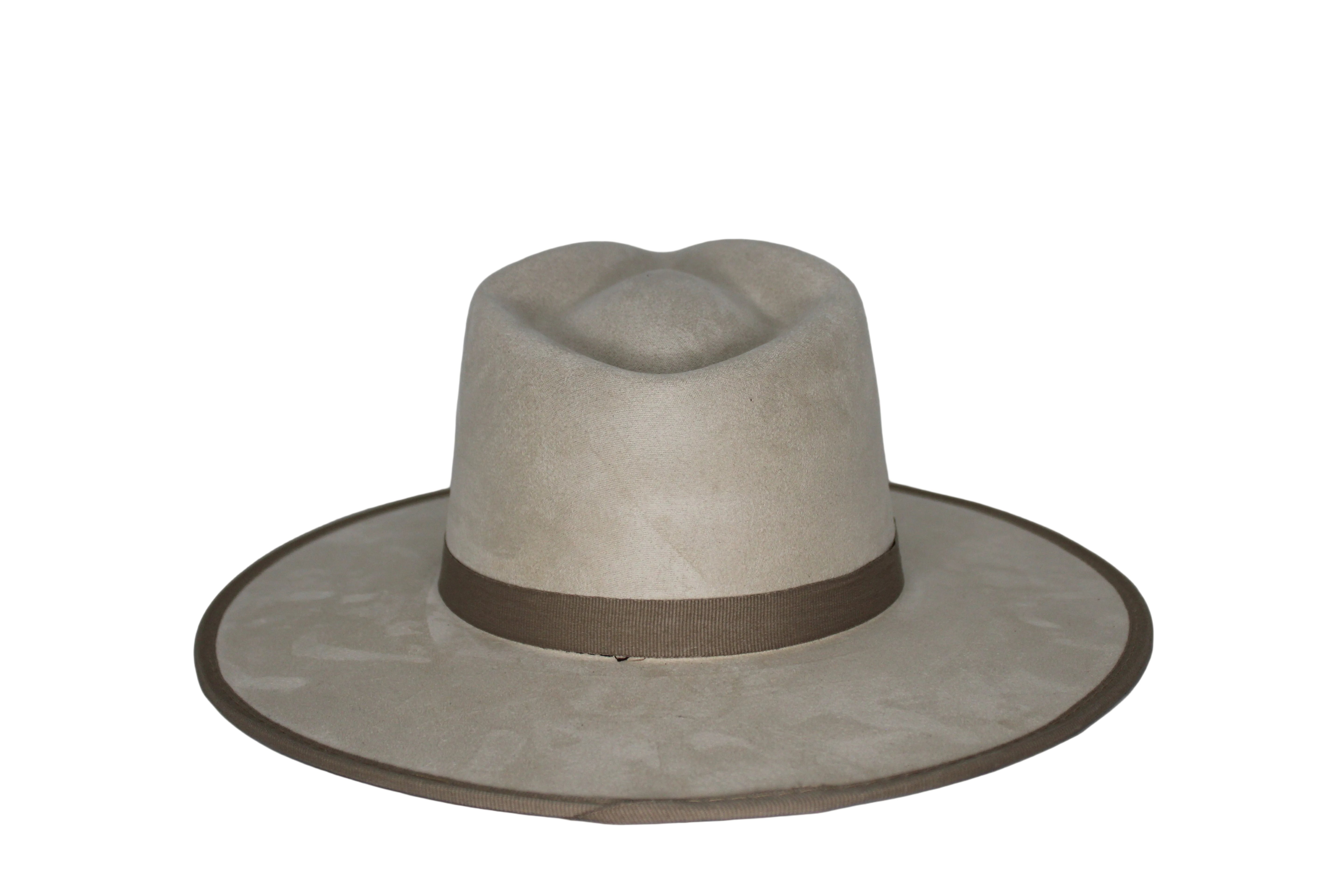 Savannah Flat Brim Suede Hat