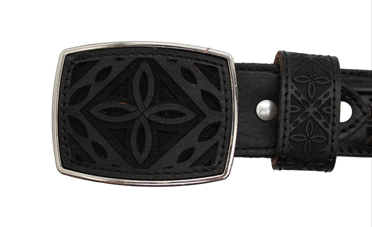Cassidy Laser Cut Leather Belt