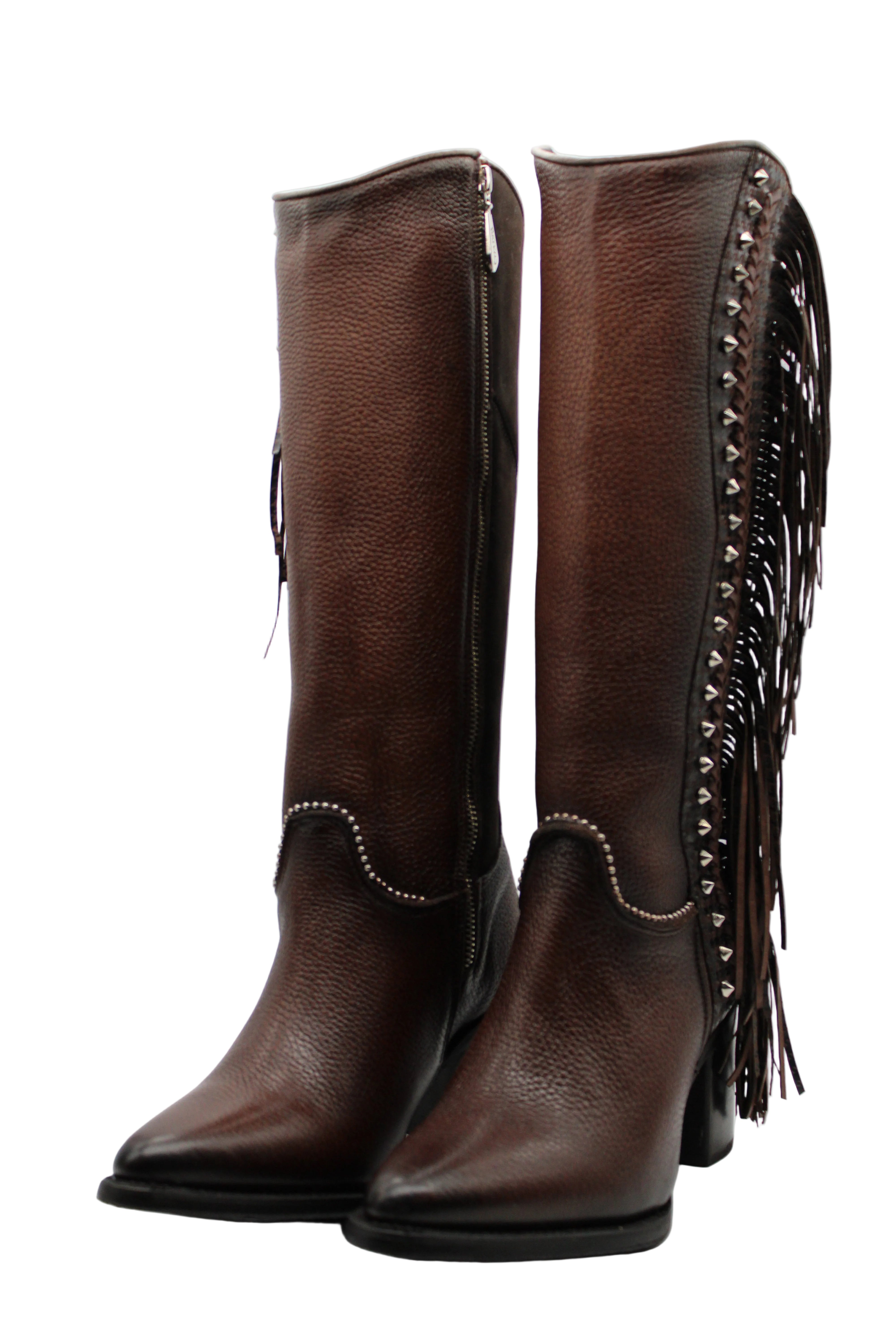 Jazzlyn Cuadra Fringe Tall Boots