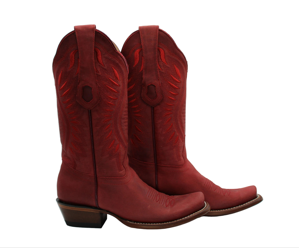Adeline Red Los Altos Boots