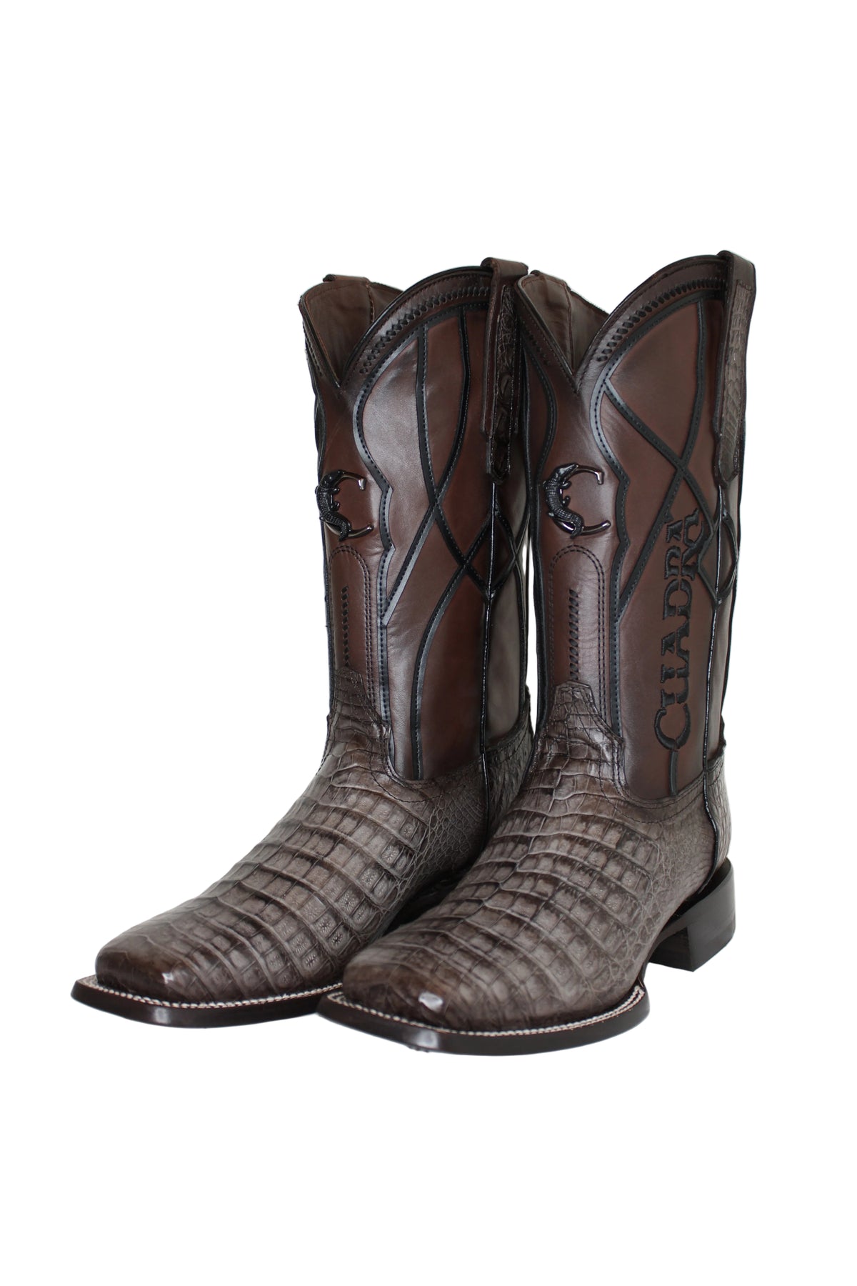 Angus Cuadra Grey Caiman Boots