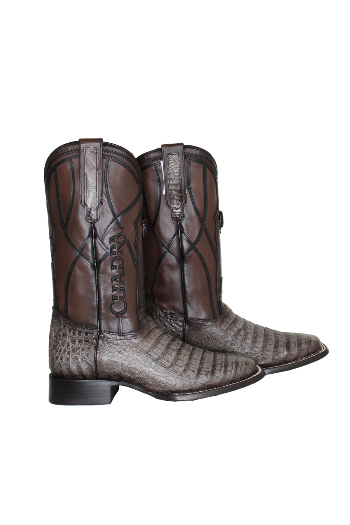 Angus Cuadra Grey Caiman Boots
