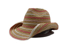 Sallie Multi Pink Straw Kids Hat