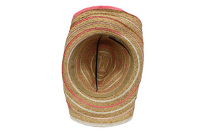 Sallie Multi Pink Straw Kids Hat
