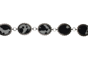 Lilianna Cow Print Concho Belt