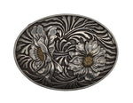 Sunny Floral Etched Buckle