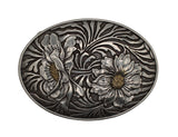 Sunny Floral Etched Buckle
