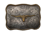 Golden Longhorn Belt Buckle