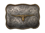 Golden Longhorn Belt Buckle