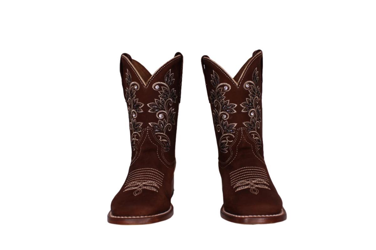 Callie Embroidery Kids Boots