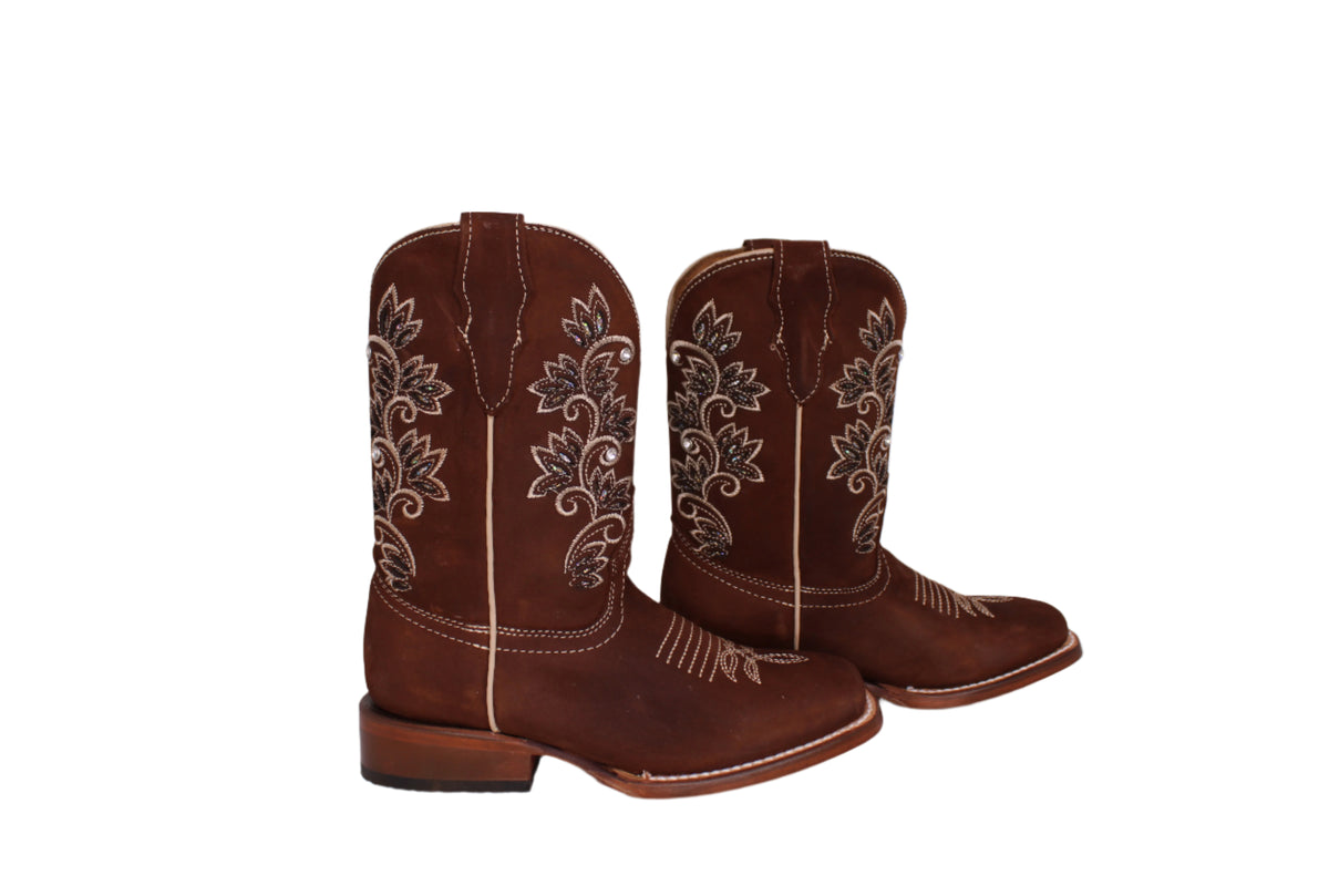 Callie Embroidery Kids Boots