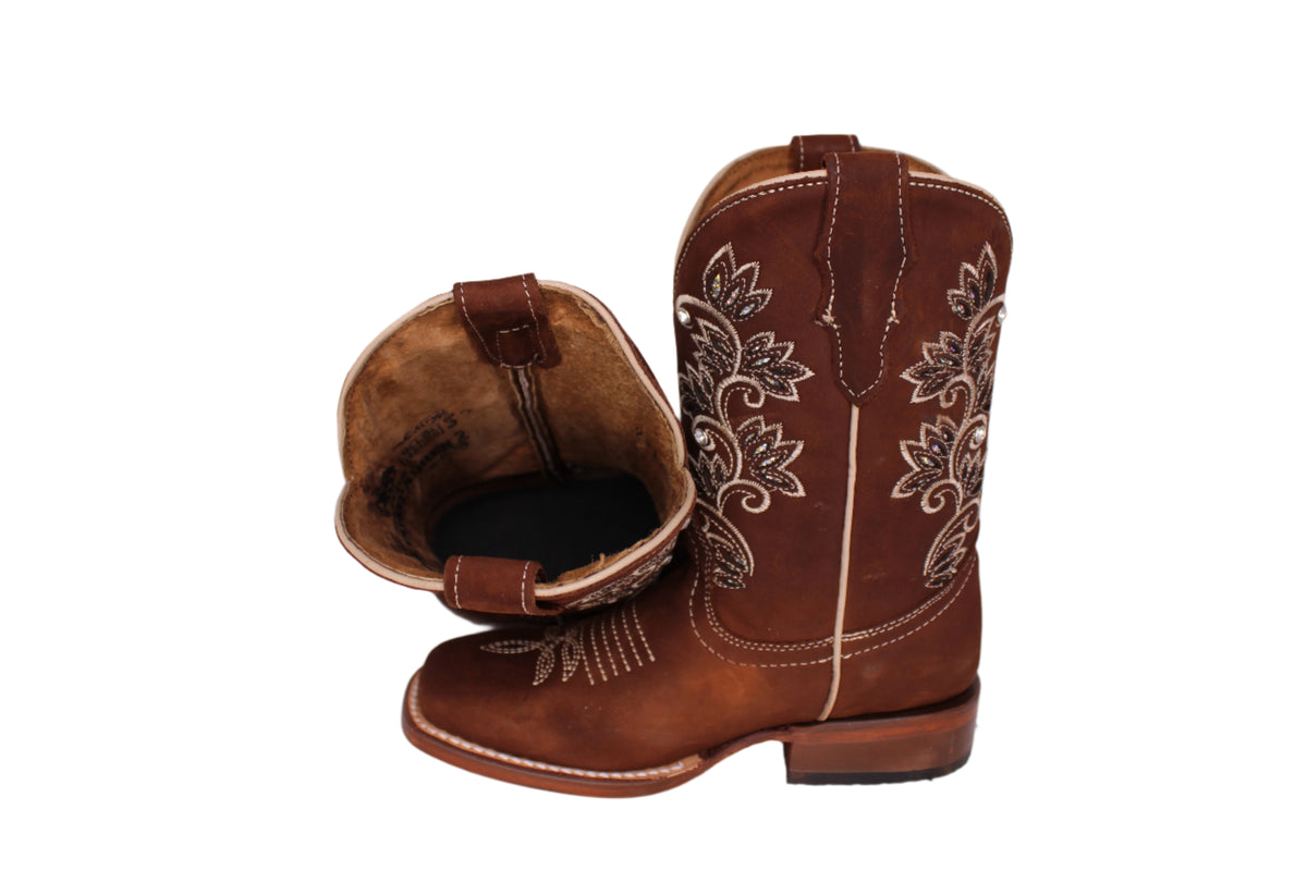 Callie Embroidery Kids Boots