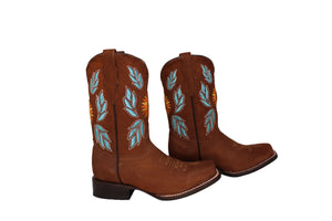 Peyton Sunflower Kids Boots