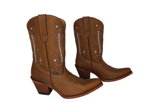 Alison Embroidery Detail Boots