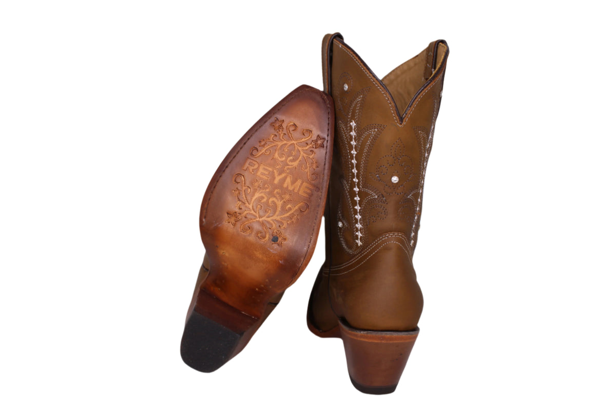 Alison Embroidery Detail Boots