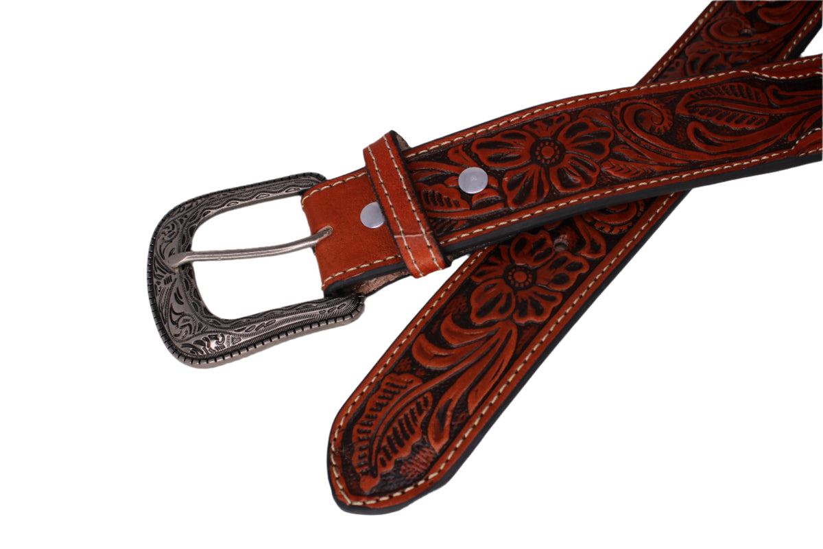 Stevie Beaded/Stamped Belt