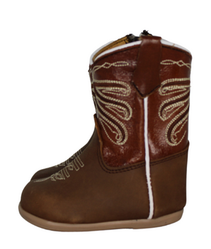 Medusa Embroidery Baby Boots