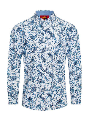 Steve Pattern Button Down Shirt