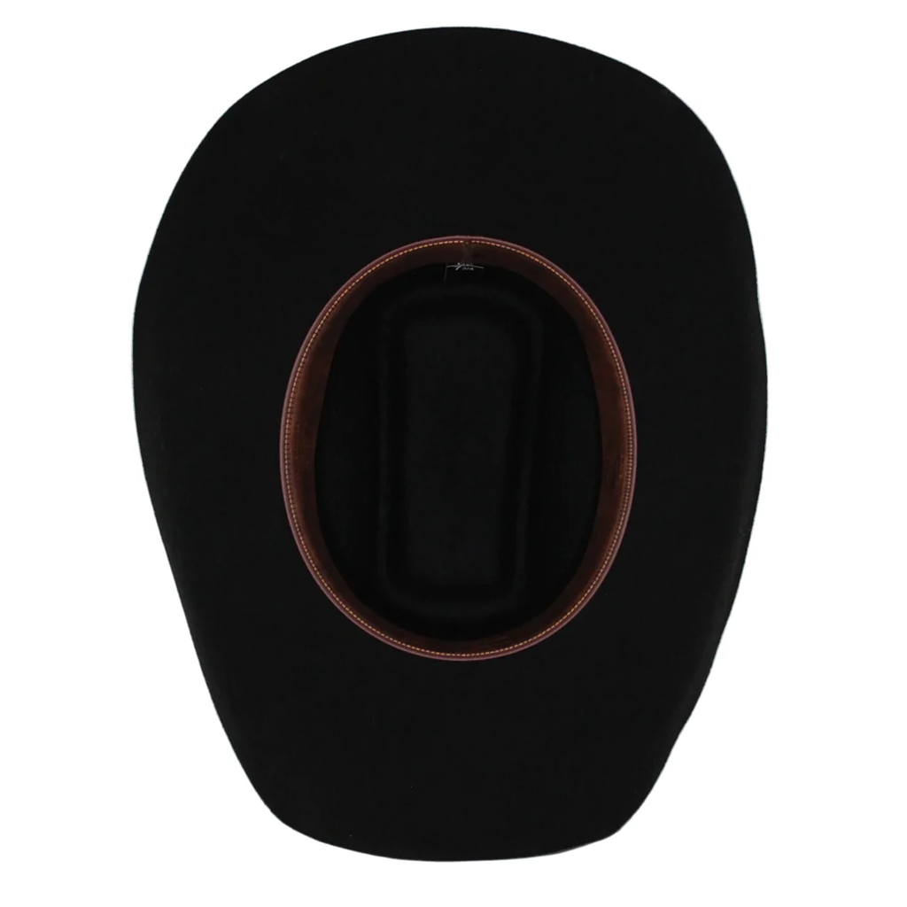 Pistol 8 Second Black Felt Hat