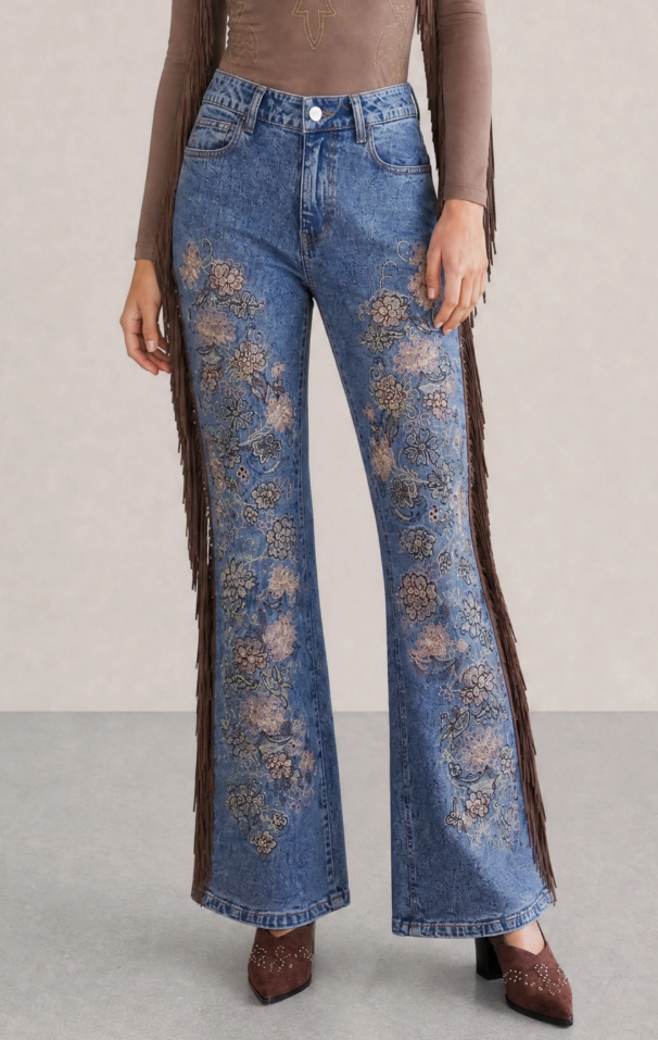 Emma-Jo Women's Fringe Jeans