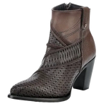 Harley Brown Laser Cut Ladies Boots