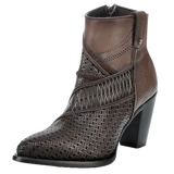 Harley Brown Laser Cut Ladies Boots