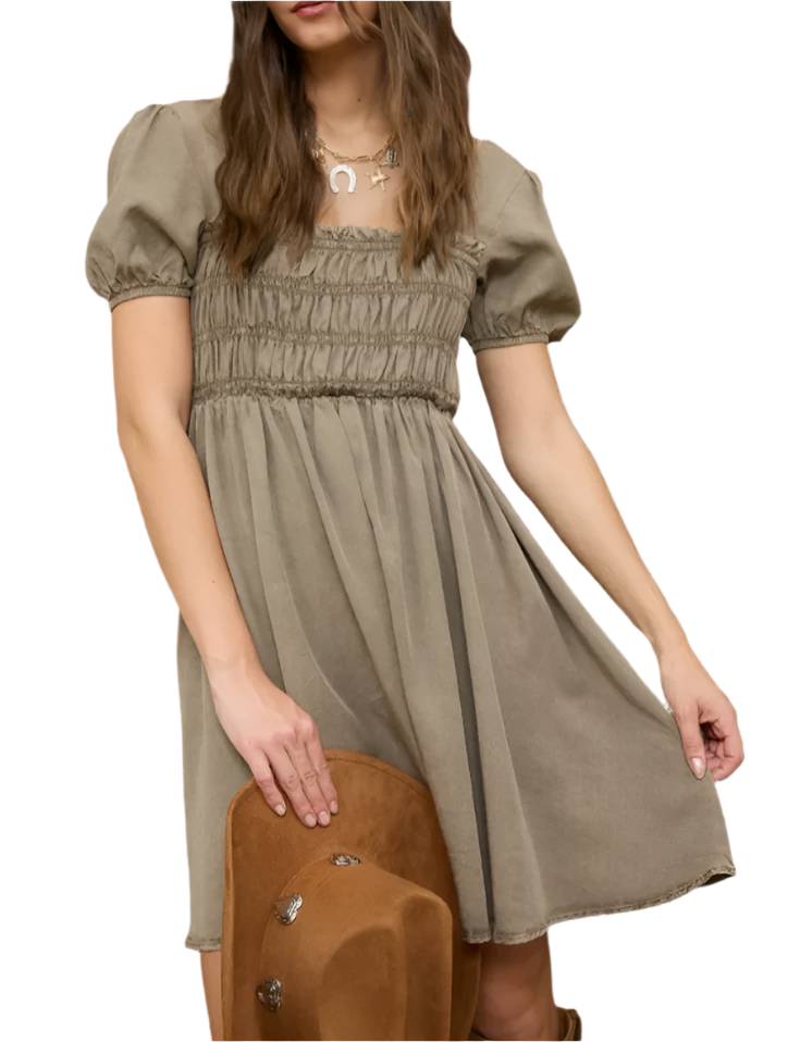 Minnie Green Mini Dress