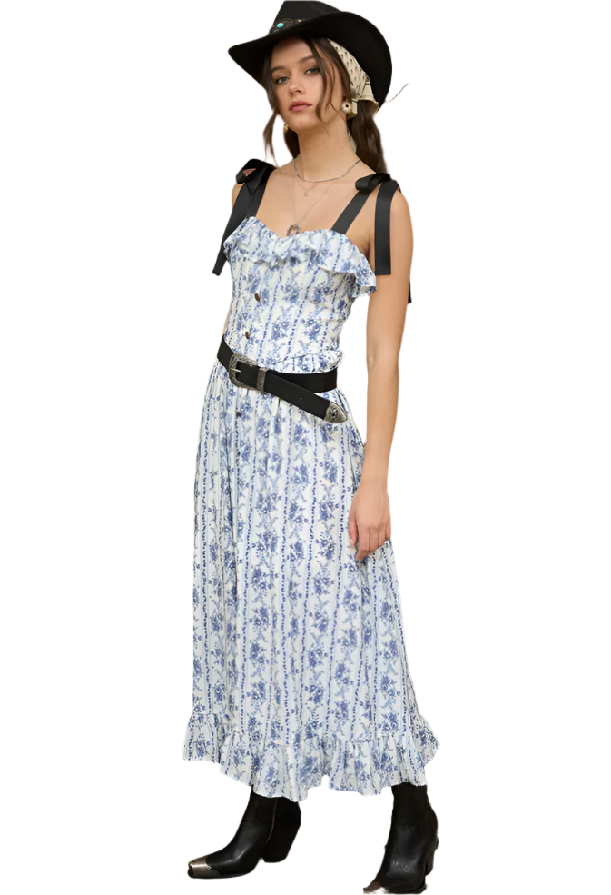 Mattie Floral Strap Dress