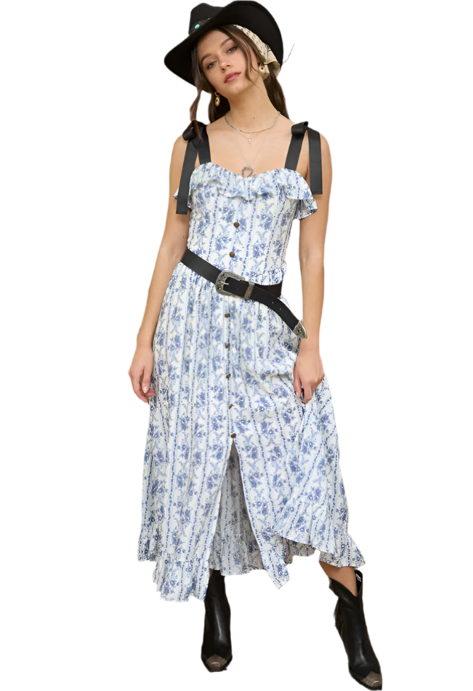 Mattie Floral Strap Dress