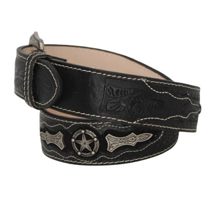 Texas Star Stamped Leather Belt