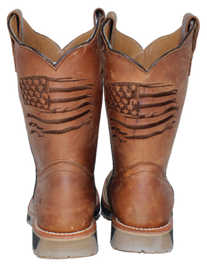 Alejandro Youth American Flag Boots