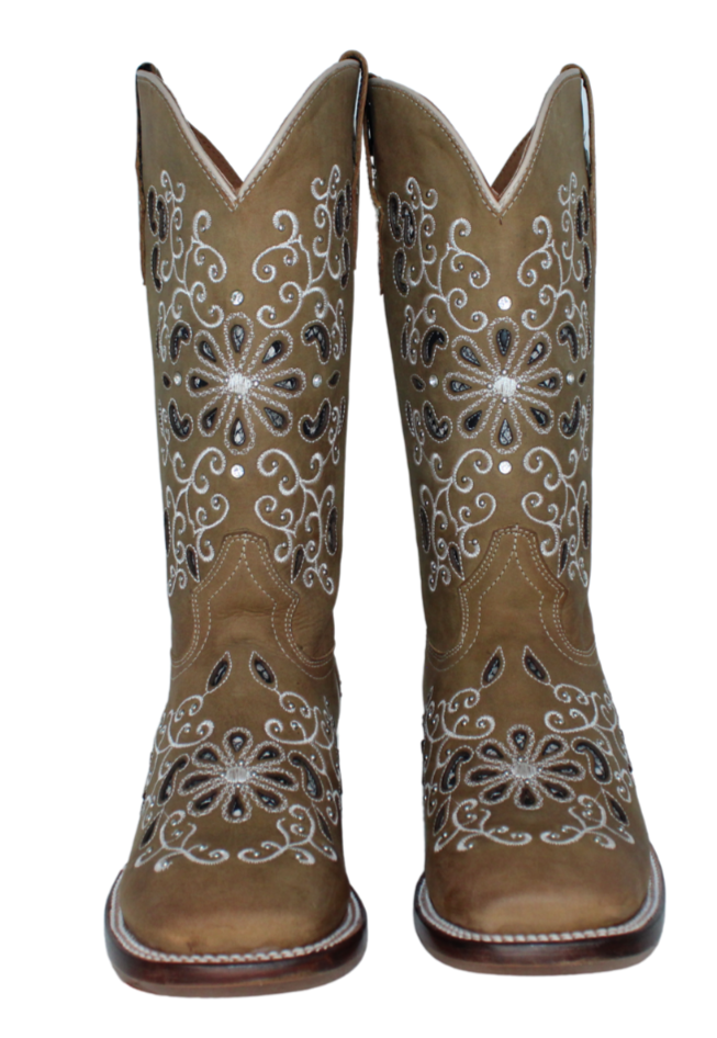 Margaritas Laser Cut Cowgirl Boots