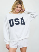 Dottie Polka Dot USA Crew Neck