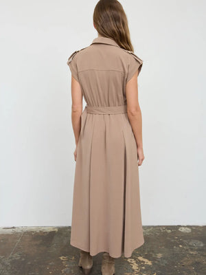 Aria Belted Midi Dress
