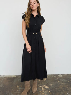 Aria Belted Midi Dress