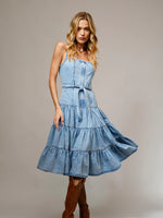 Lynette Zip Up Denim Dress