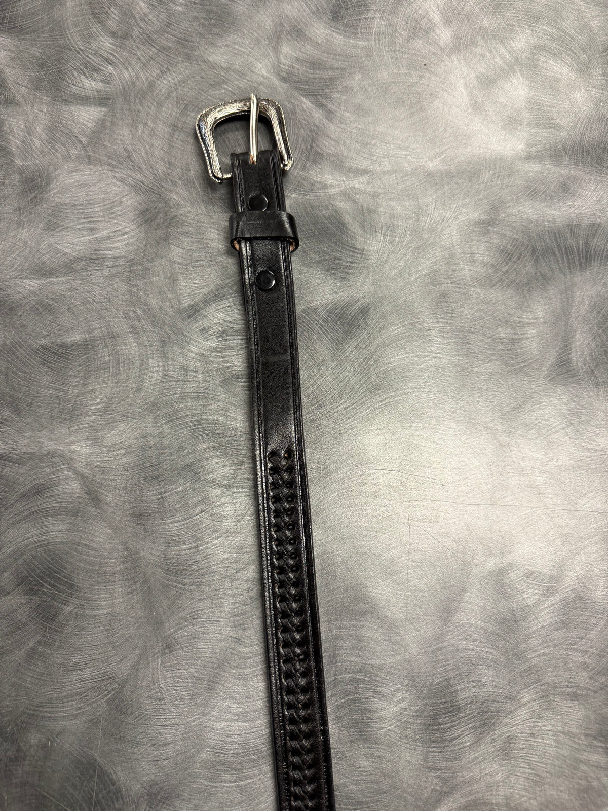 All Black Braided Belt