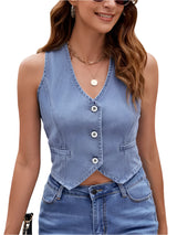 Caspian Denim Vest