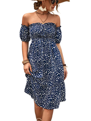 Annmarie Floral Off Shoulder Dress