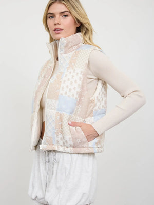 Dawn Quilted Zip Up Vest